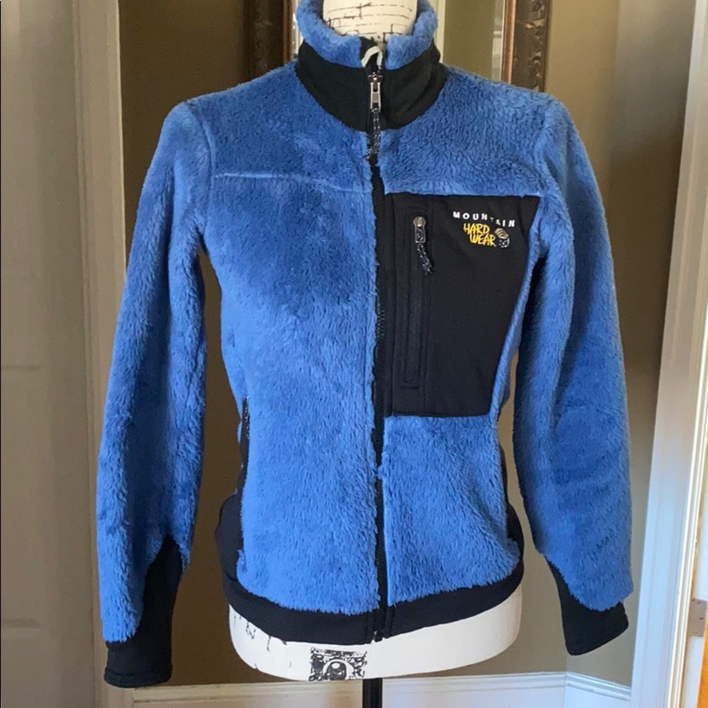Women’s Mountain Hardwear Monkey Fleece Blue sz 8